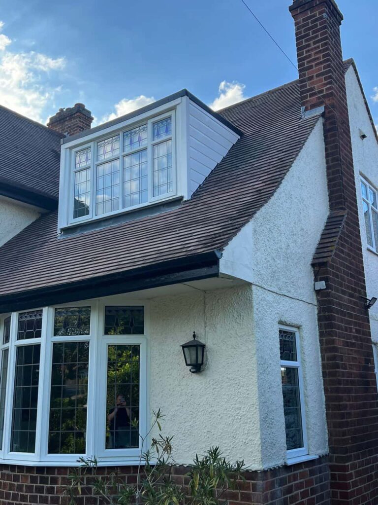 This is a photo of a dormer window which has just had some repairs carried out where the roof and the dormer meet. Works carried out by New Ollerton Roofing Repairs